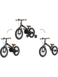 Luxe Kinderfiets 12 inch - 3 in 1 - Loopfiets