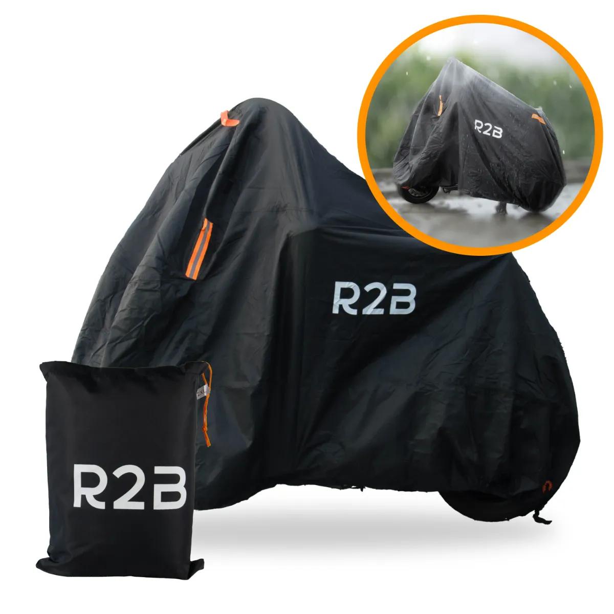 R2B  Scooterhoes & Motorhoes Waterdicht  Zwart main product image