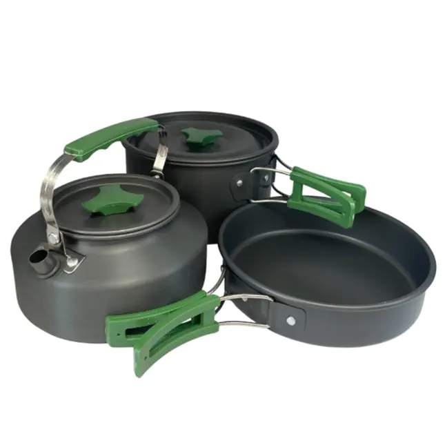 Pannenset - 3-Delig - Campingpannen -