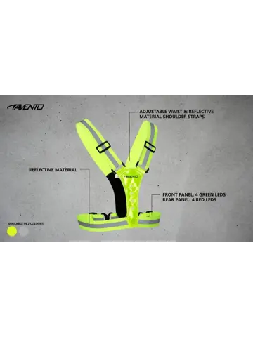 Hardloopvest met Ledverlichting - Zwart