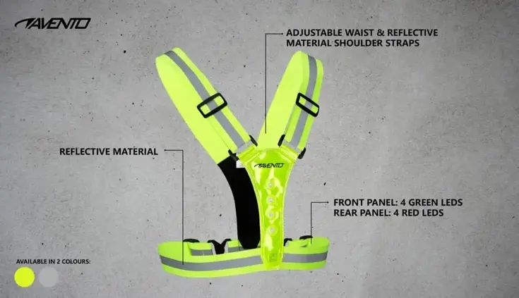 Hardloopvest met Ledverlichting - Zwart