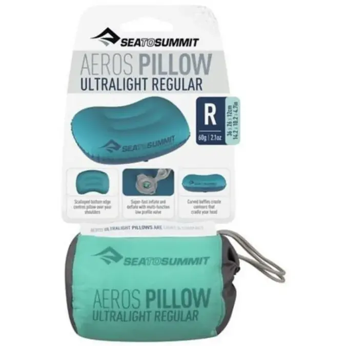 Sea to summit Aeros Ultralight Reiskussen Seafoam