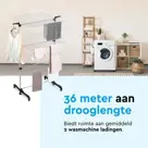 Droogtoren Inklapbaar – 36m – met wieltjes