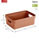 Sigma home - Opbergbox - 9L terra - 6-delig