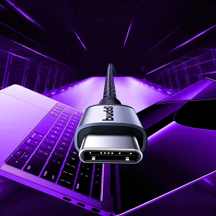 Flex USB-A naar USB-C Kabel 1M Wit