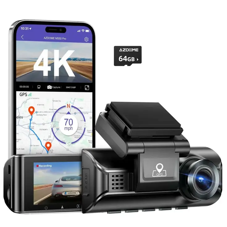 M770 Pro 1CH 4K Wifi GPS 64gb dashcam