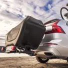 Senja trekhaakkoffer 300 liter+Sarek fietsendrager