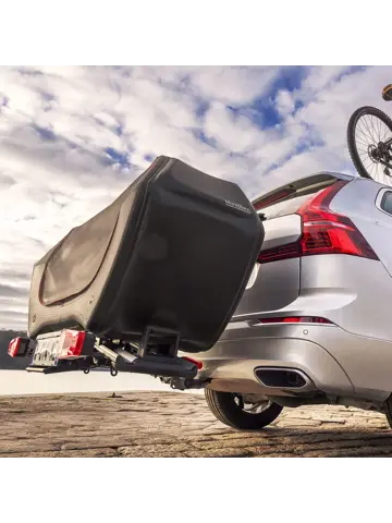 Senja trekhaakkoffer 300 liter+Sarek fietsendrager