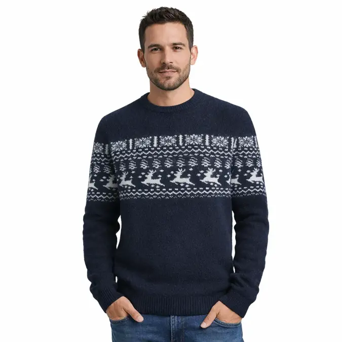 Heren Cameron Knit Crew Neck Produkt