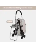 Boodschappentrolley 35L - Trapwielen