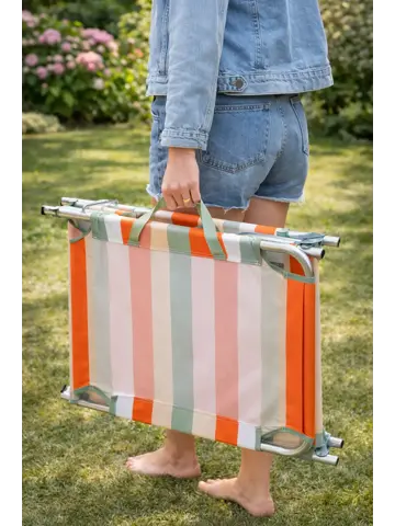 Ligbed 2x - Aluminium - Opvouwbaar -