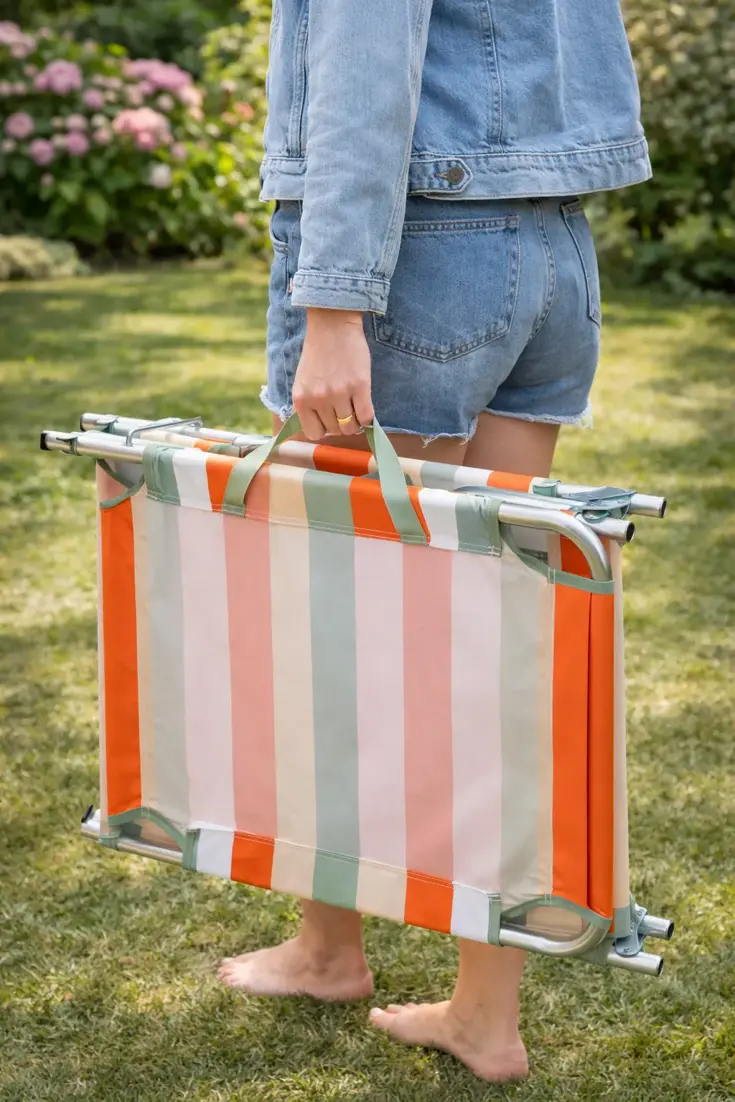 Ligbed Aluminium 3-Standen Opvouwbaar -