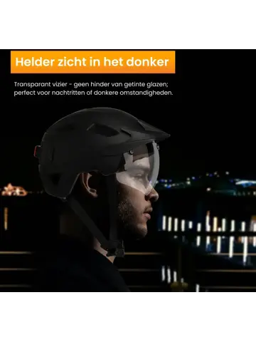 Speed Pedelec Helm + Transparant Vizier