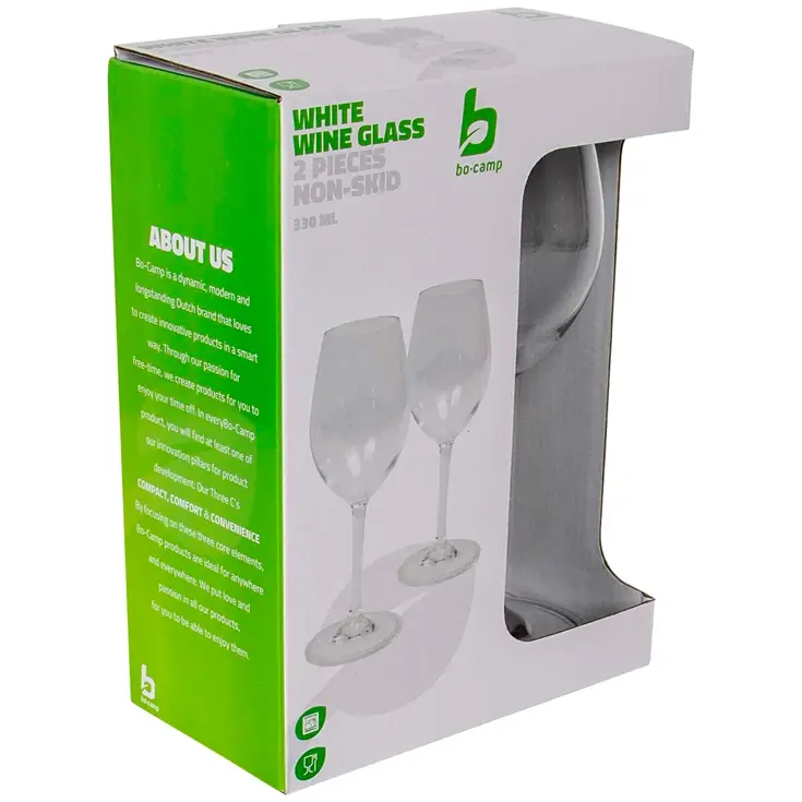 Witte Wijnglas Antislip 330ml 2st