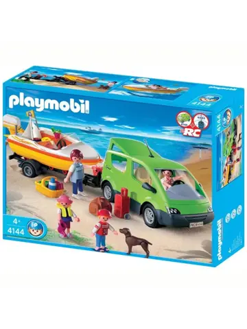 PLAYMOBIL® Gezinswagen met boot 4144