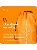 Flightbag vliegtuighoes TSA slot 60–90L – Oranje