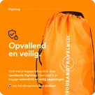 Flightbag vliegtuighoes TSA slot 60–90L – Oranje