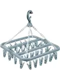 Opvouwbaar hangend droogrek - 28 knijpers
