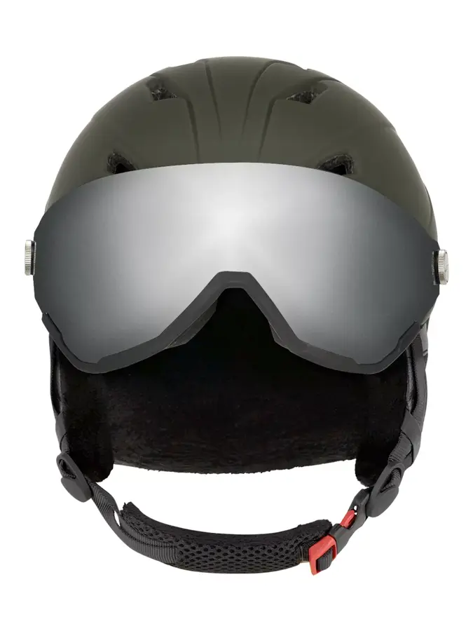 Skihelm met lens
