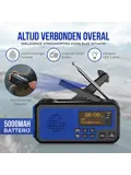 Noodradio DAB+/FM - 5000mAh - Solar Opwindbaar