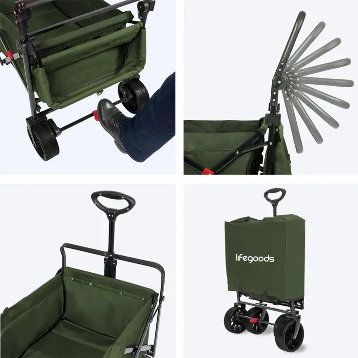 LifeGoods Bolderkar - Tot 120KG - 90L