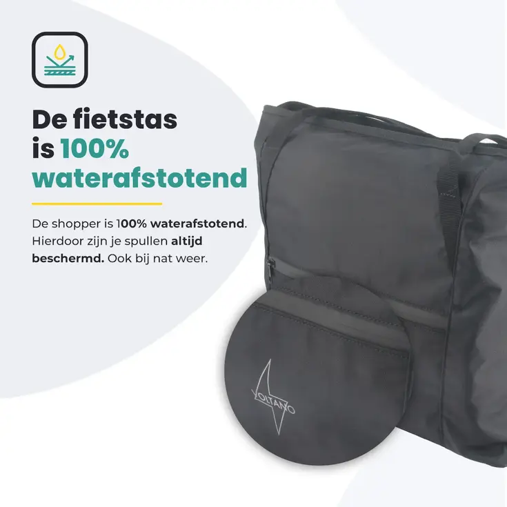Voltano Shopper Enkele Fietstas 19L