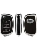 TPU Sleutelhoesje voor Hyundai zwart B3