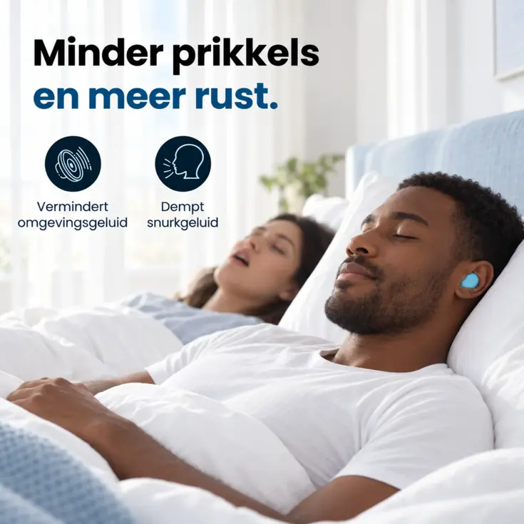 Siliconen Oordoppen Slapen & Reizen - 20 Stuks