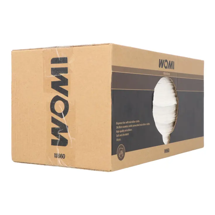 Dispenser met 50 microvezeldoeken 30x30 cm