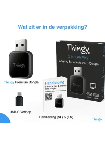 4-in-1 CarPlay & Android Auto Dongle