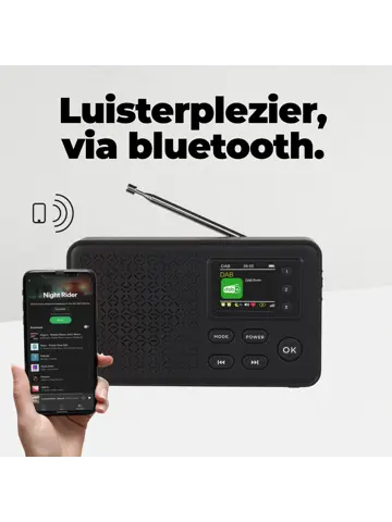 DAB57 DAB+/FM Radio Wekkerfunctie
