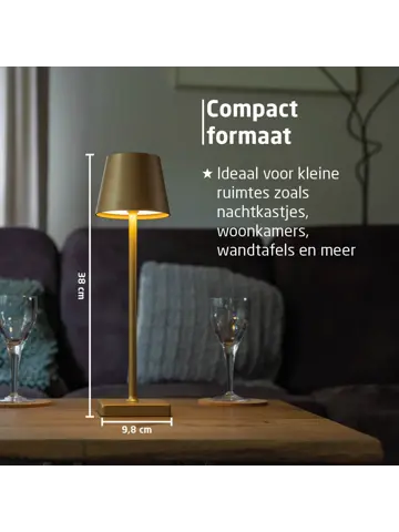 BR-2228 Draadloze Tafellamp - Dimbaar