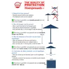 CUHOC Stokparasol hoes 220x25x45 cm - Diamond