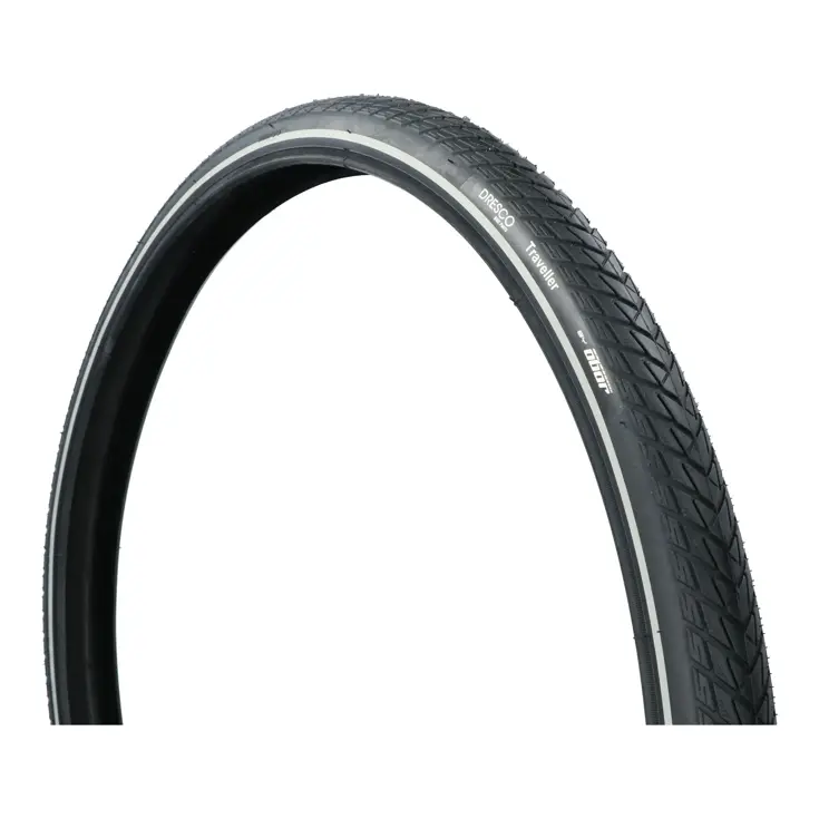 Buitenband Traveller 28 x 1.60 met Reflectie Zwart