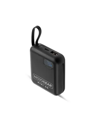 Powerbank 10.000 mAh met Kabels - Zwart