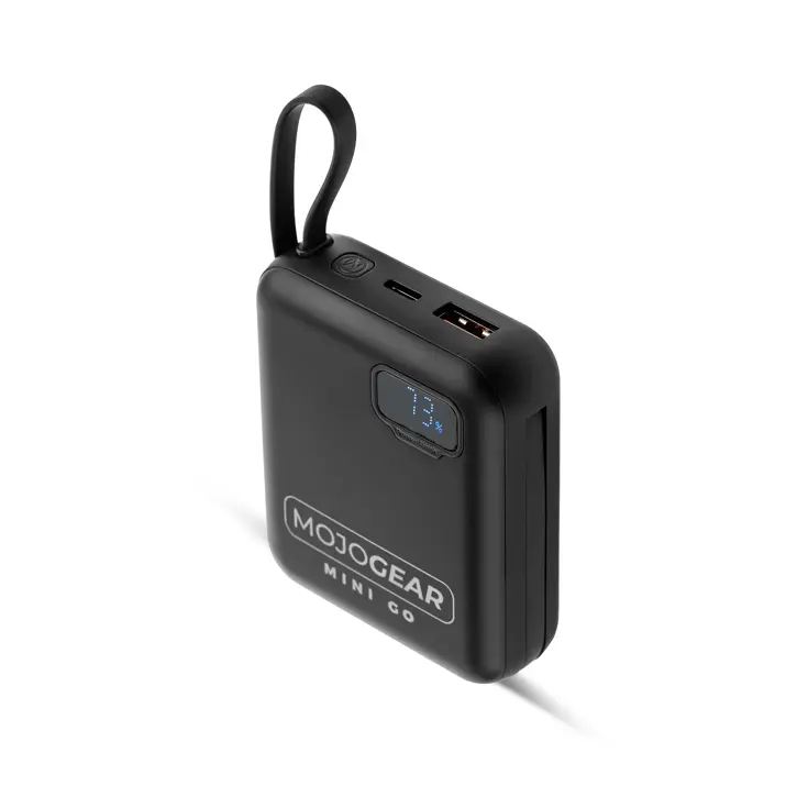 Powerbank 10.000 mAh met Kabels - Zwart