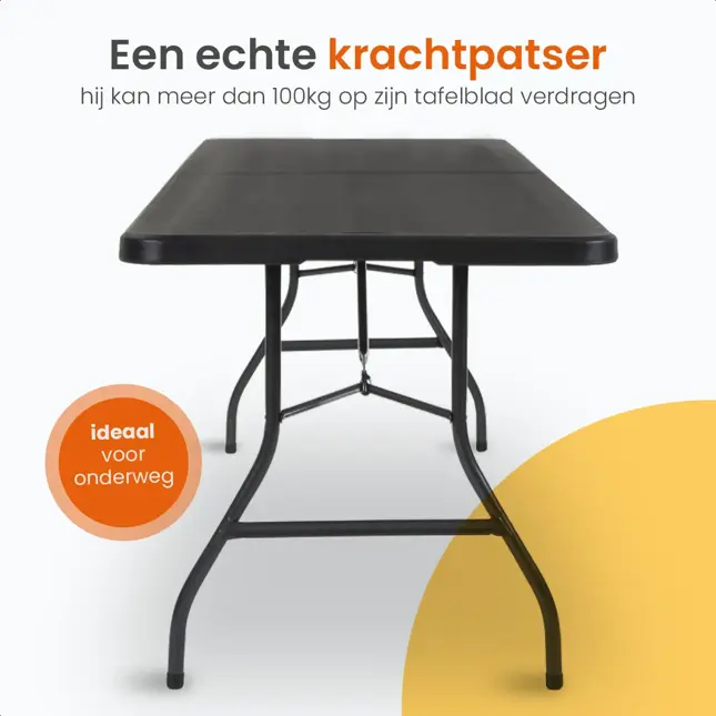 Inklapbare Tafel - Weerbestendig - 180x70x74cm