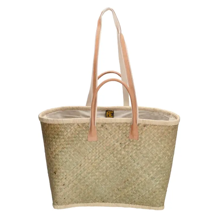 Penjy - Strandtas - Raffia riet - Trekkoord