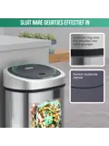 Avalo Prullenbak met Sensor 50L - RVS