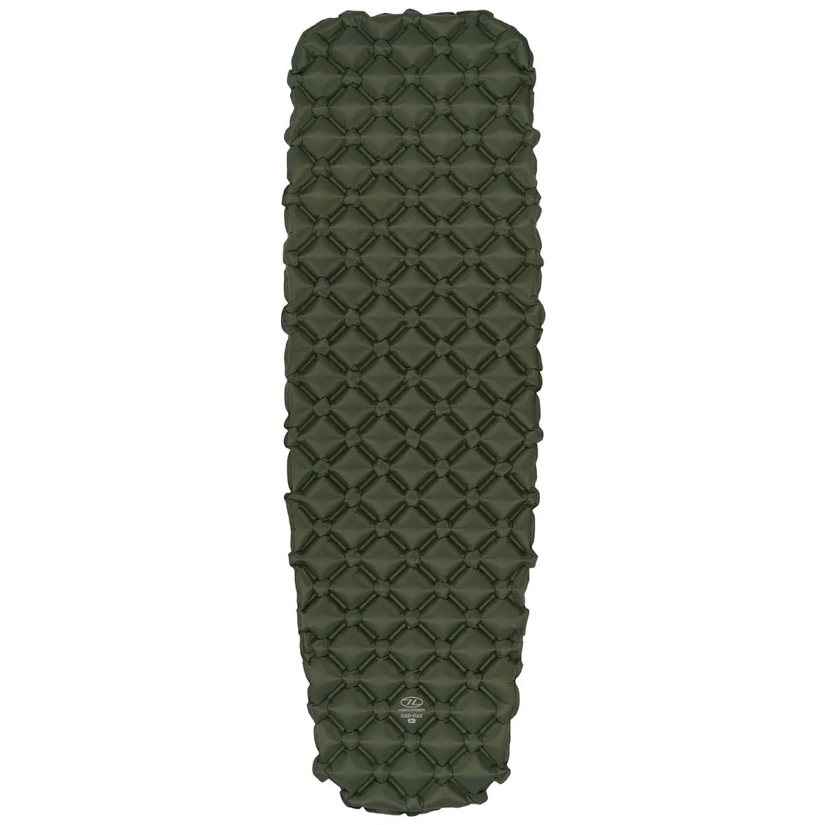 Highlander Outdoor  Highlander opblaasbare slaapmat NAP-PAK XL  Groen