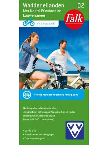 Falk fietskaart 2. Waddeneilanden