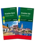 Wegenkaart Kroatië Noord en Zuid