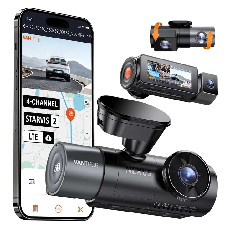 Vantrue N5S Cloud 2K 4CH Wifi GPS dashcam
