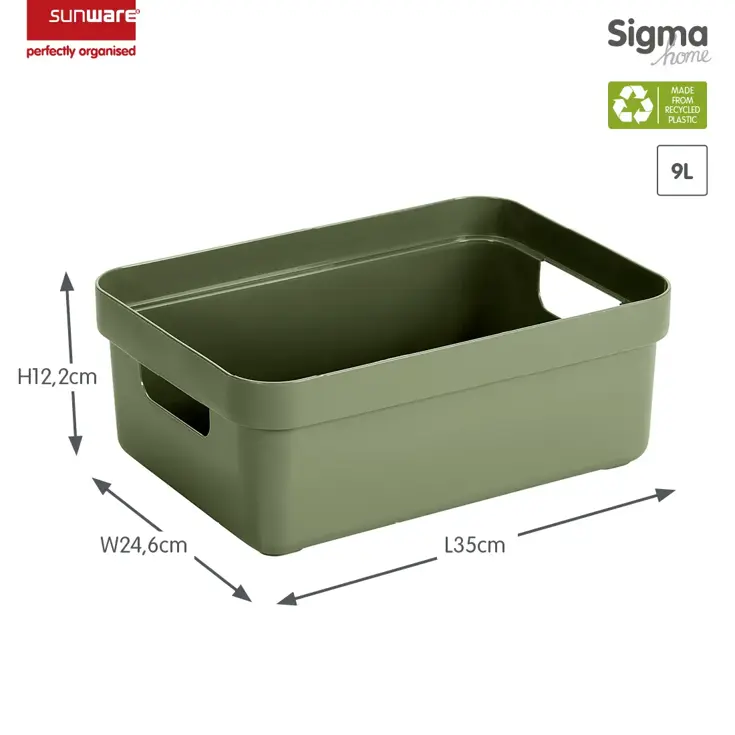 Sigma home - Opbergbox - 9L - 6-delig