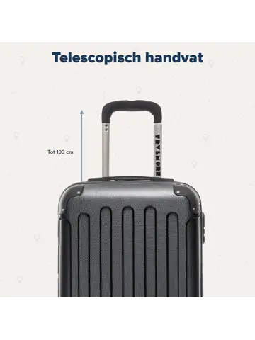 Kofferset – 3 Delig – 38L – Zwart