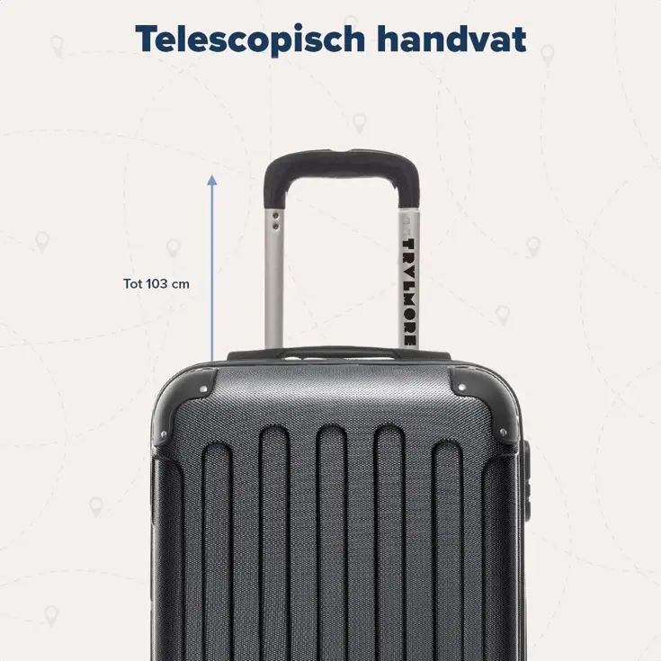 Kofferset – 2 Delig – 38L – Zwart
