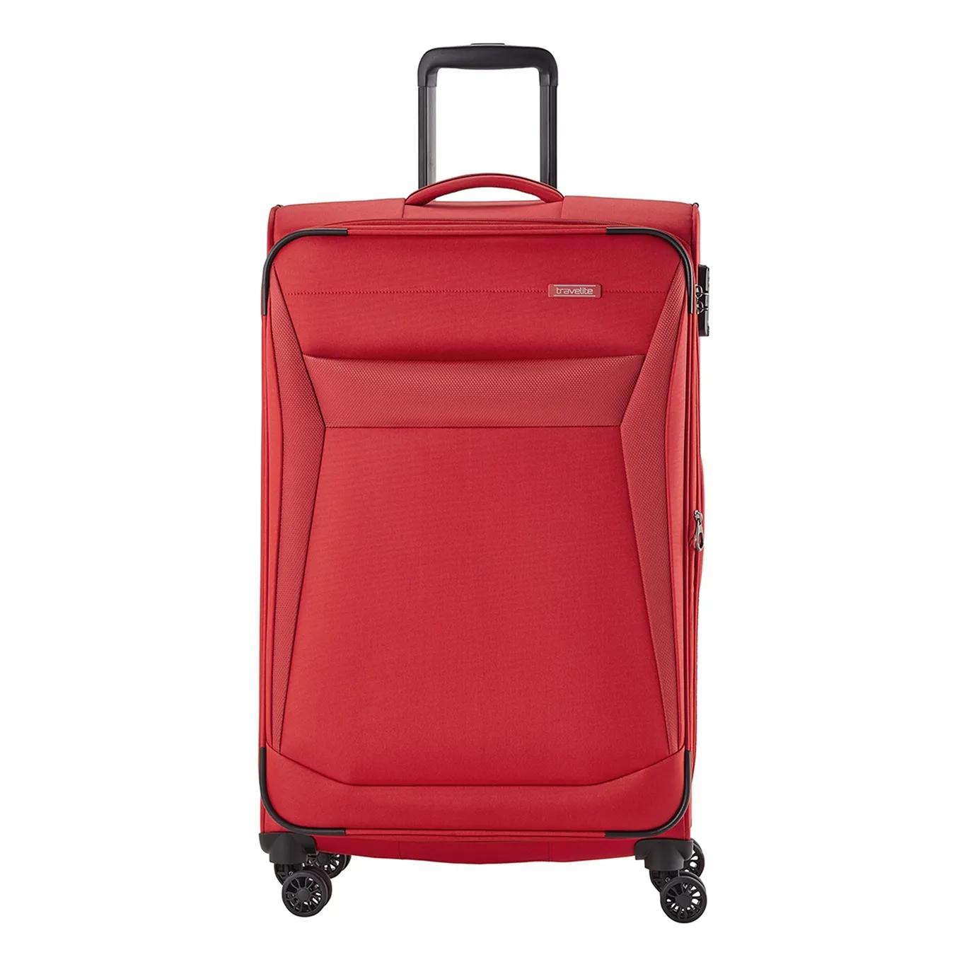 Travelite  Chios 4 Wiel Trolley L red Rood  Rood main product image