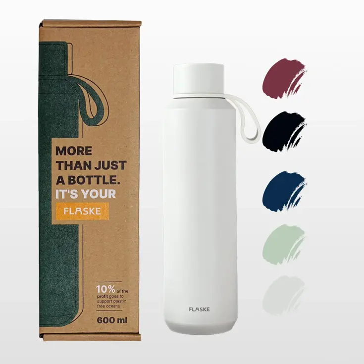 FLASKE 600ML  RVS Drinkfles