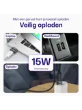 Ease USB-C naar USB-A Koppelstuk Grijs
