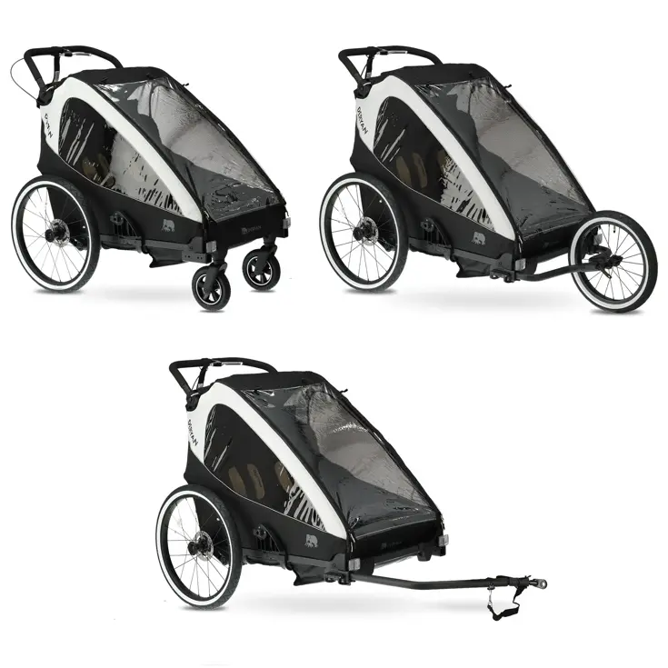 Luxe Fietskar V2 - 3-in-1 - Hardloopkinderwagen